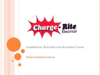 Commercial Electricians Sunshine Coast