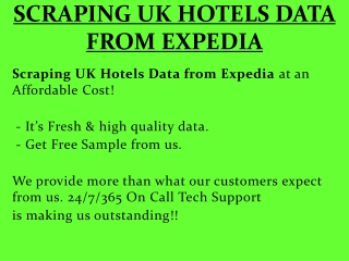 Scraping UK Hotels Data from Expedia