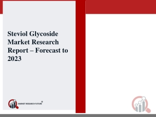 Global Steviol Glycoside Market Analysis, Size, Share, Development, Growth & Demand Forecast 2019 -2023