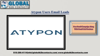 Atypon Users Email Leads