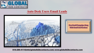 AutoDesk Users Email Leads