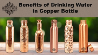 Benefits of drinking water in copper bottle | IndianArtVilla