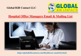 Hospital Office Managers Email & Mailing List