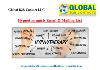 Hypnotherapists Email & Mailing List