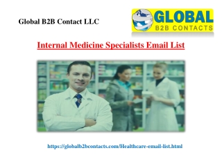 Internal Medicine Specialists Email List