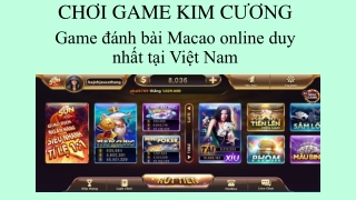 CHƠI GAME KIM CƯƠNG