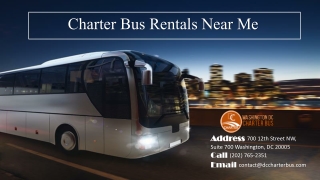 Charter Bus Rentals Near Me