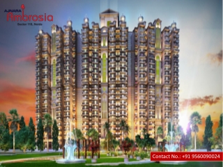 Ajnara Ambrosia Noida 2Bhk at 43.75 lacs*