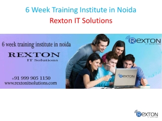 6 Week Training Institute in Noida