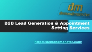B2B Lead Generation & Appointment Setting Services