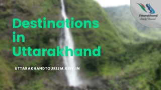 Destinations in Uttarakhand