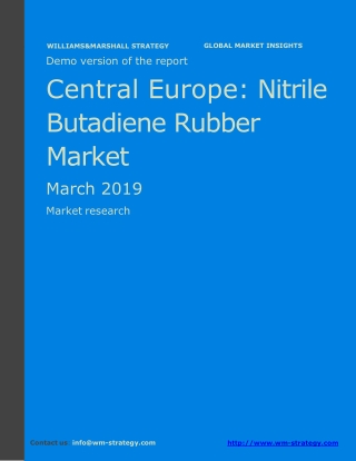 WMStrategy Demo Central Europe Nitrile Butadiene Rubber Market March 2019