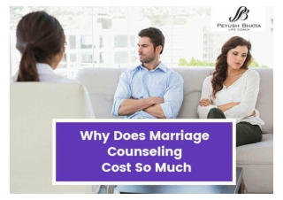 Why Does Marriage Counseling Cost So Much