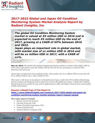 Oil Condition Monitoring System Market Forthcoming Developments, Growth Challenges, Opportunities 2022