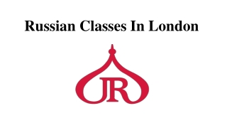 Russian Classes In London