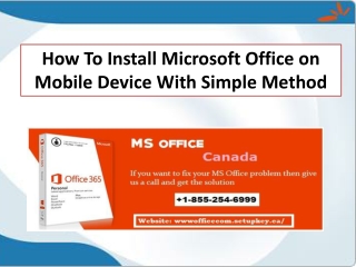 How To Install Microsoft Office on Mobile Device With Simple Method