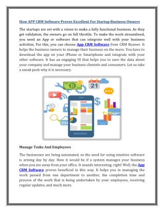 How APP CRM Software Proves Excellent For Startup Business Owners