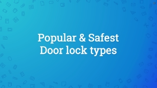 Best door locks