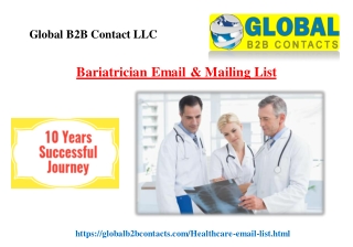 Bariatrician Email & Mailing List