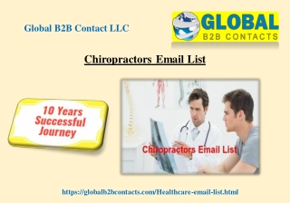 Chiropractors Email List