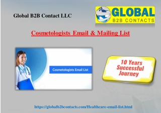 Cosmetologists Email & Mailing List