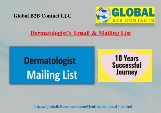 Dermatologist’s Email & Mailing List