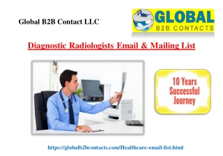 Diagnostic Radiologists Email & Mailing List