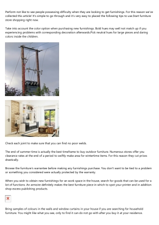 Once You Look for Household furniture Info, This Article Is It