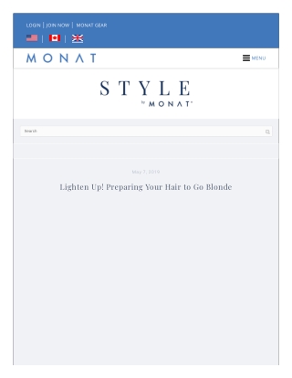 Lighten Up Preparing Your Hair to Go Blonde MONAT Global UK