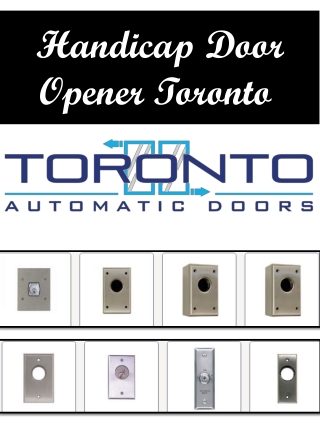 Handicap Door Opener Toronto