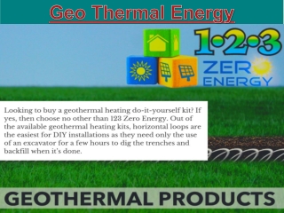 Geo Thermal Energy