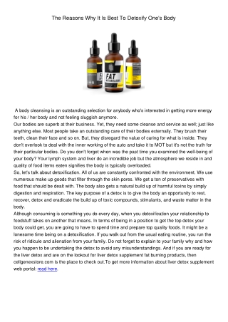 TheReasonsWhyItIsBestToDetoxifyOnesBody220