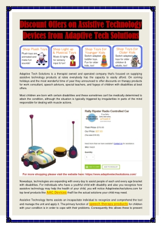 Assistive Technology Devices