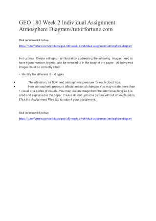 GEO 180 Week 2 Individual Assignment Atmosphere Diagram//tutorfortune.com