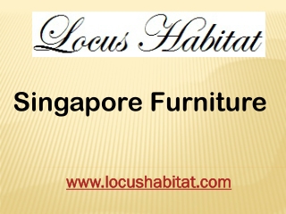 Singapore Furniture - locushabitat.com