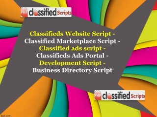 Classified Marketplace Script