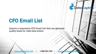 Where can I obtain CFO Email List that can generate quality leads?