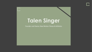 Talen Singer - Track Coach From Plymouth Meeting, Pennsylvania