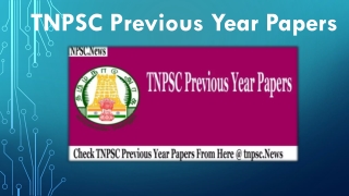 TNPSC Previous Year Papers | Collect Last 10 Year Test Paper & Answers