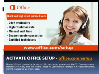 office.com/setup | Download, Install & Activate Microsoft Office Setup