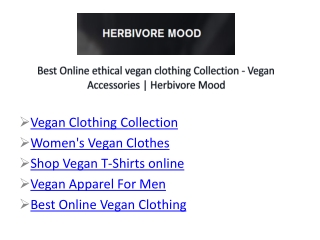 Women's Vegan Clothes
