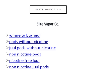 juul pods without nicotine