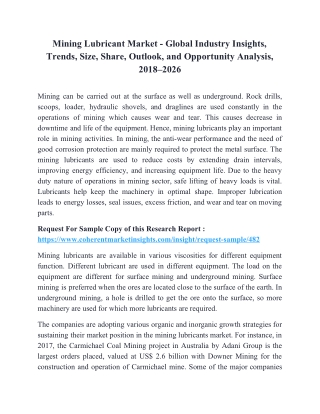 Mining Lubricant Market