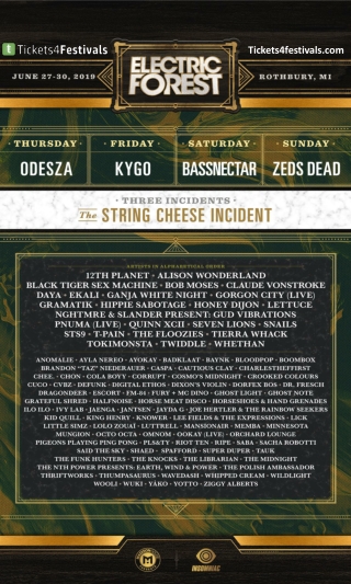 Electric Forest 2019 Artist Lineup Revealed