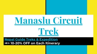 Manaslu circuit trek tour