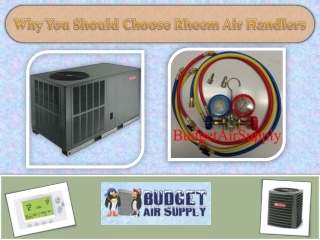 Why You Should Choose Rheem Air Handlers