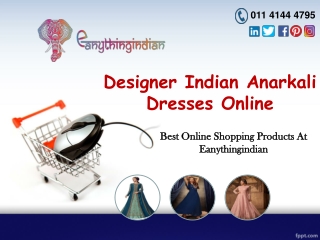 Designer Long Anarkali Dresses For Women Online