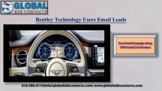 Bentley Technology Users Email Leads