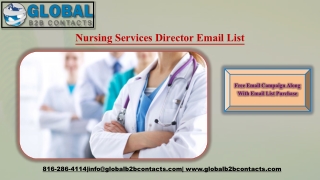 Nursing Services Director Email Leads