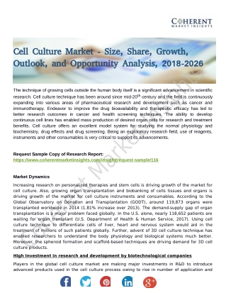 Cell Culture Market Cost Profit and Marginal Revenue Analysis by 2026